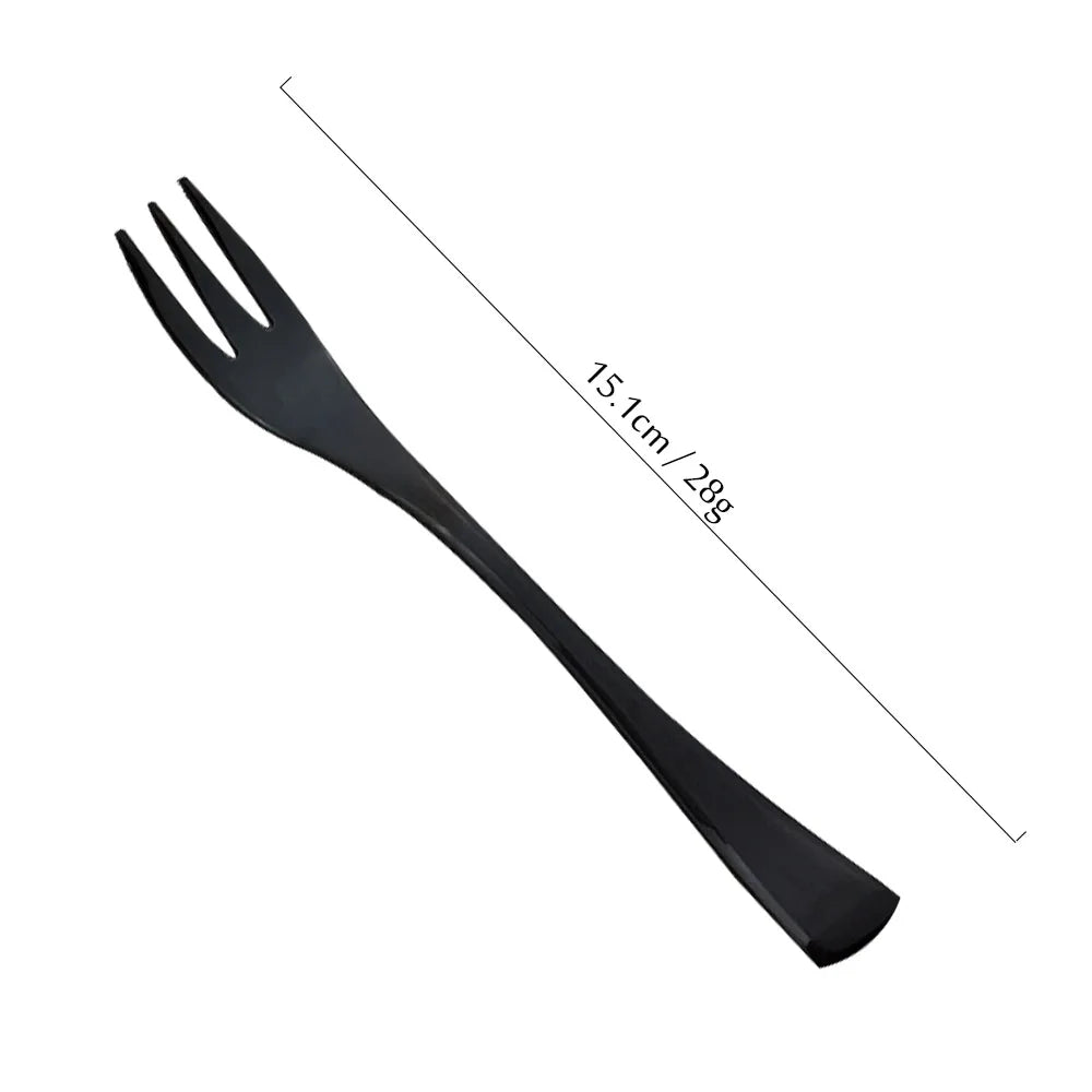 Black Cutlery Set 18/10 Stainless Steel Tableware Sets
