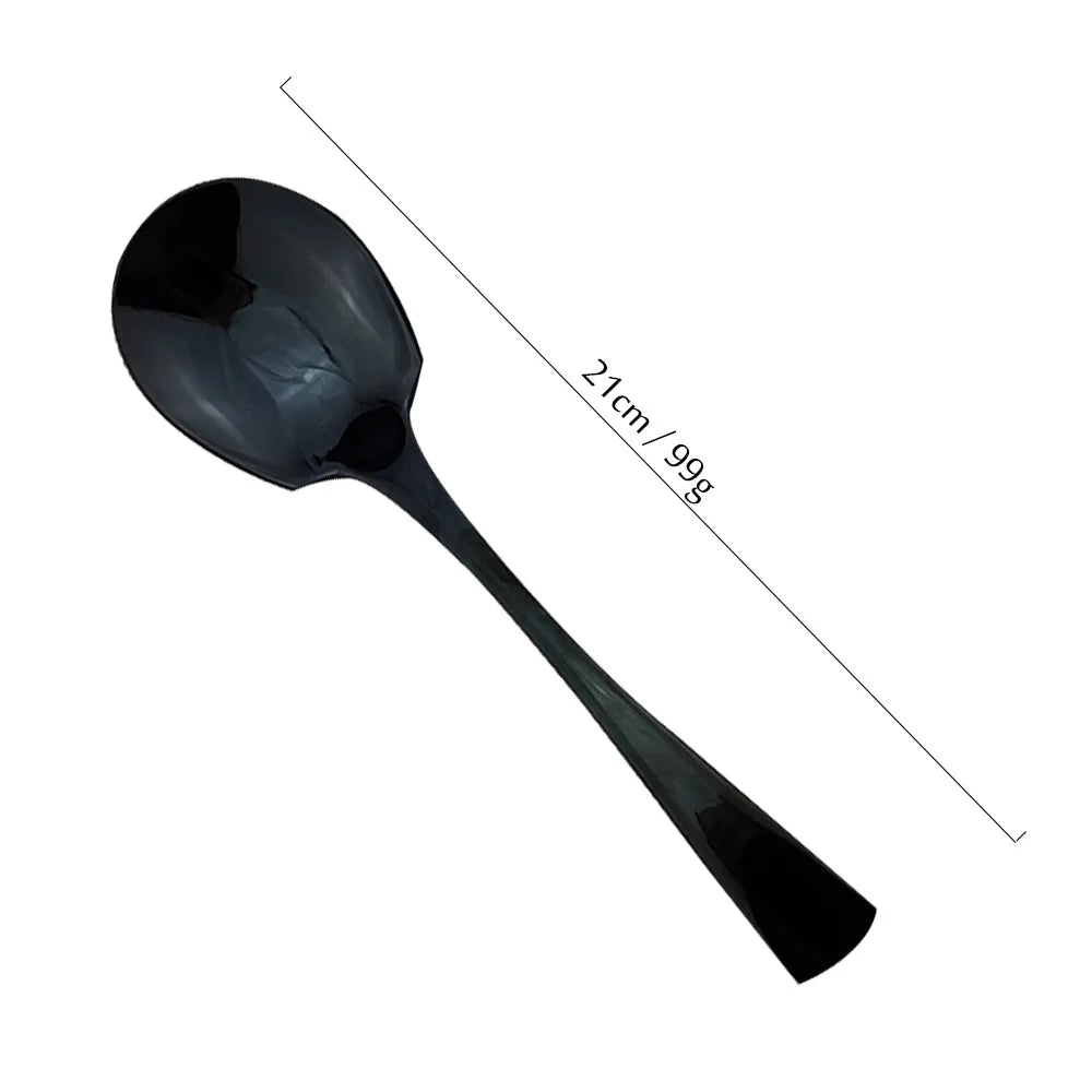 Black Cutlery Set 18/10 Stainless Steel Tableware Sets
