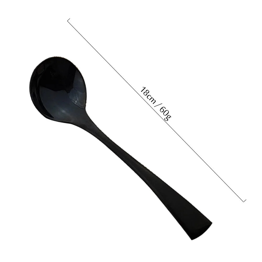 Black Cutlery Set 18/10 Stainless Steel Tableware Sets
