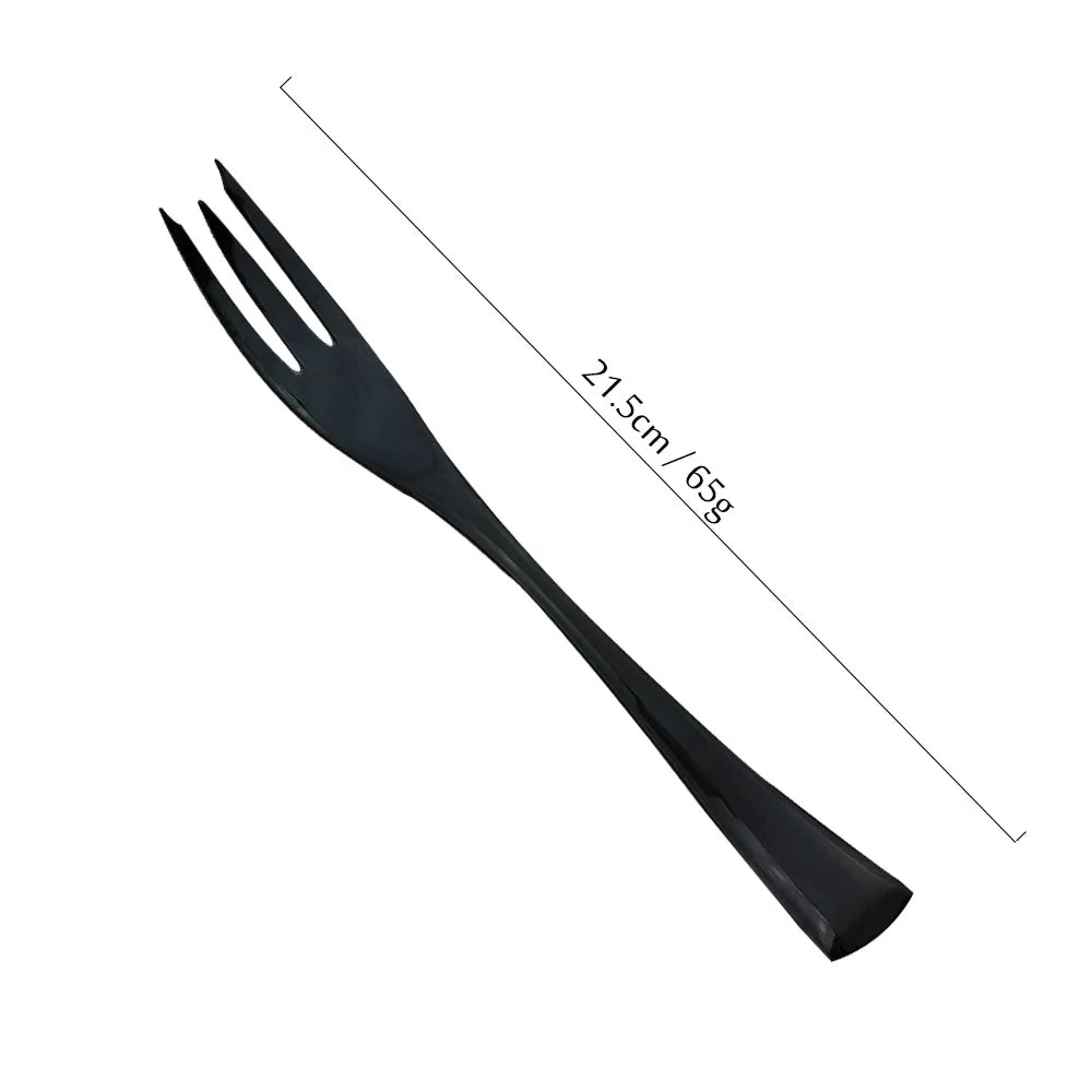 Black Cutlery Set 18/10 Stainless Steel Tableware Sets