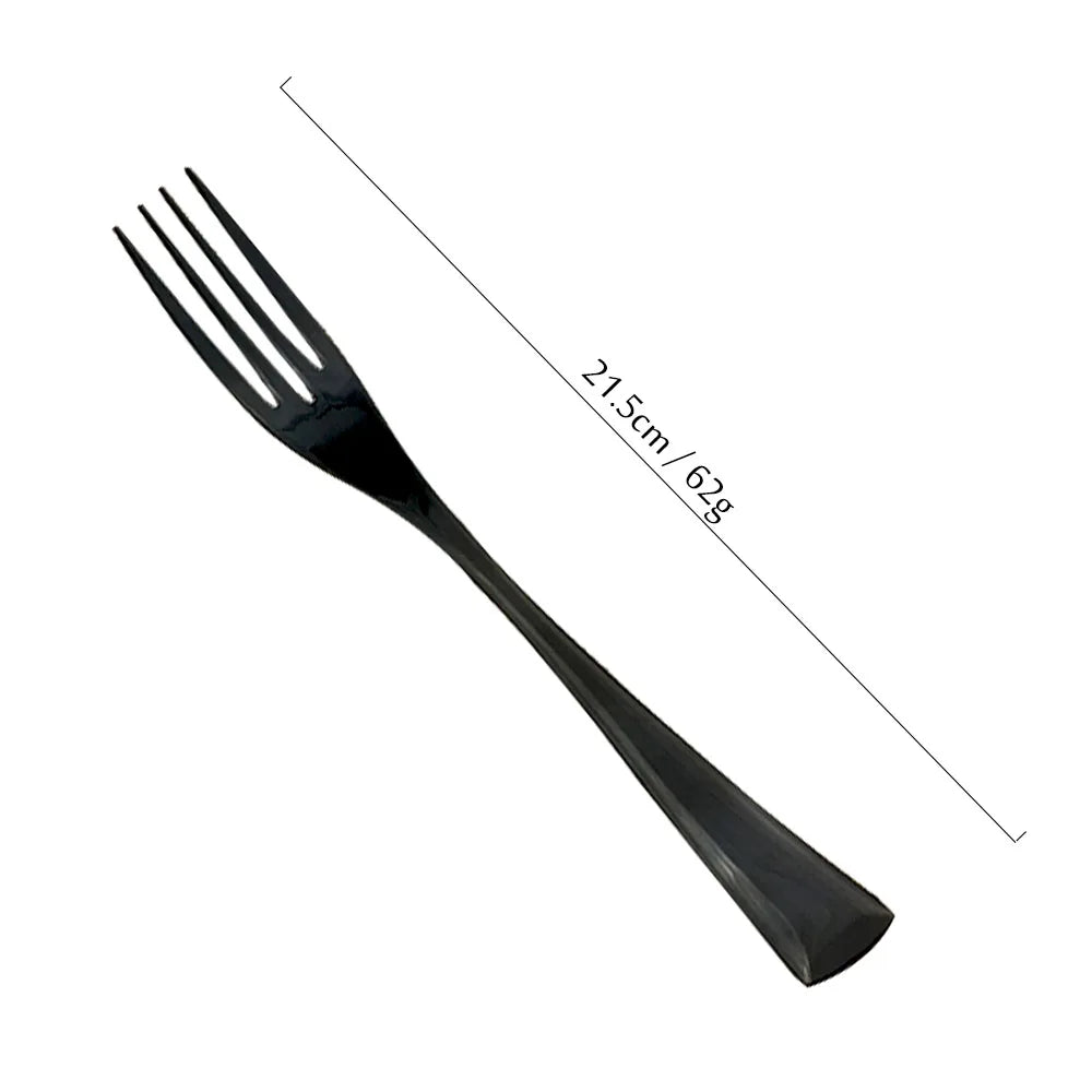 Black Cutlery Set 18/10 Stainless Steel Tableware Sets