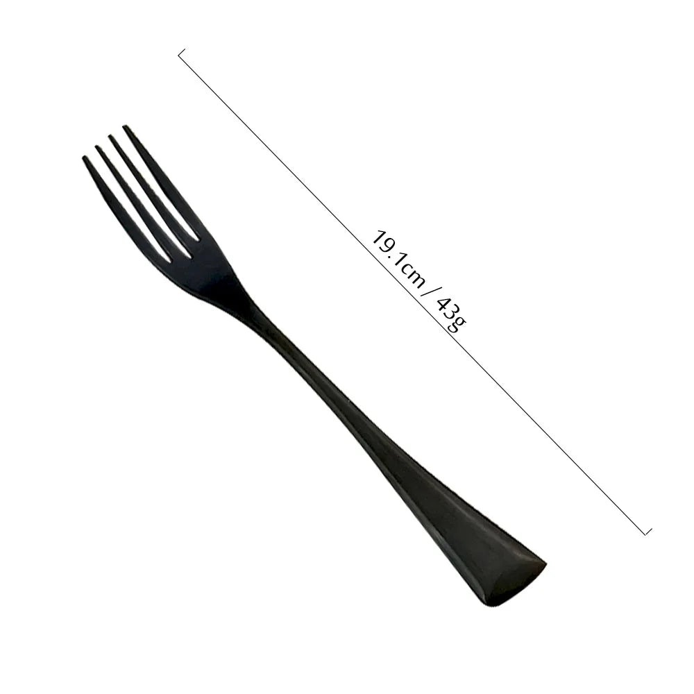 Black Cutlery Set 18/10 Stainless Steel Tableware Sets