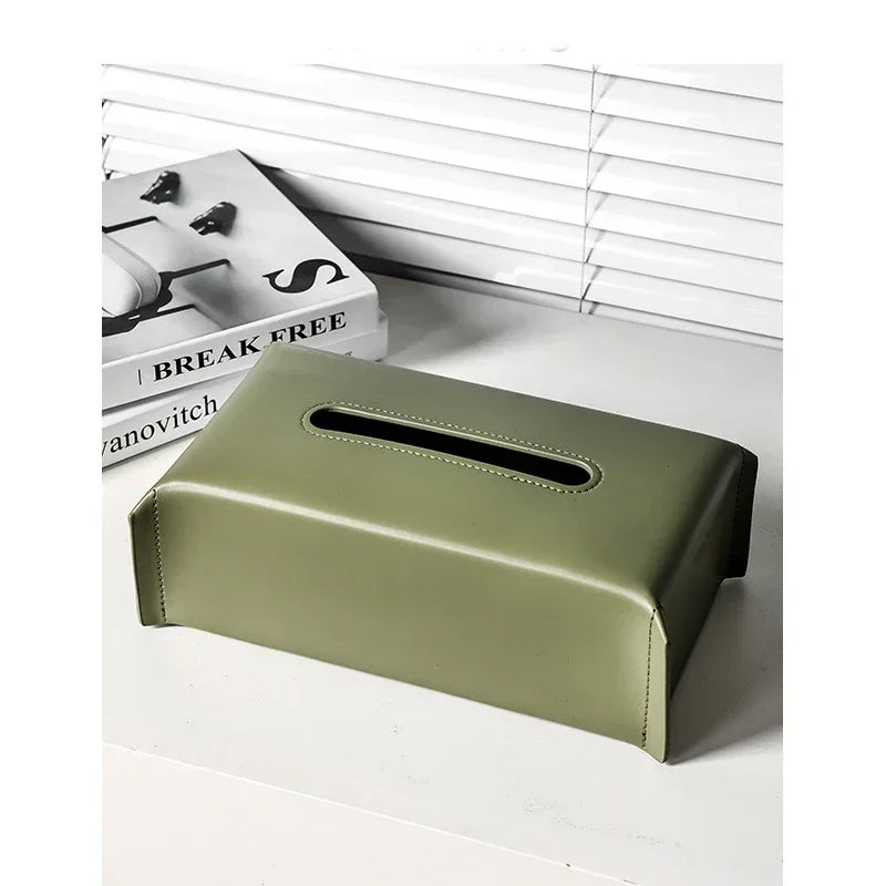 Leather Tissue Box
