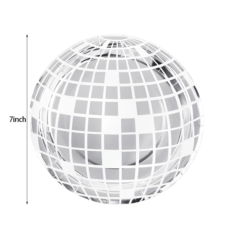 Disco Ball Theme Party Disposable Paper Tableware