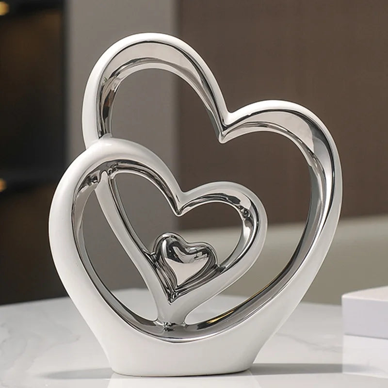 Ceramic Heart Statue