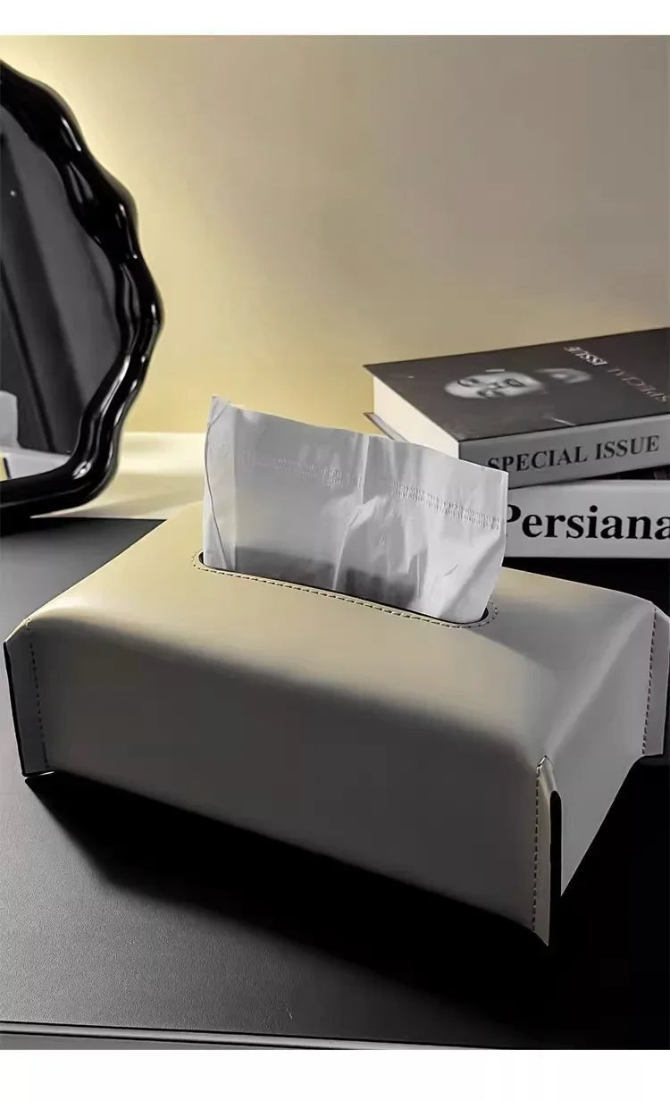 Leather Tissue Box