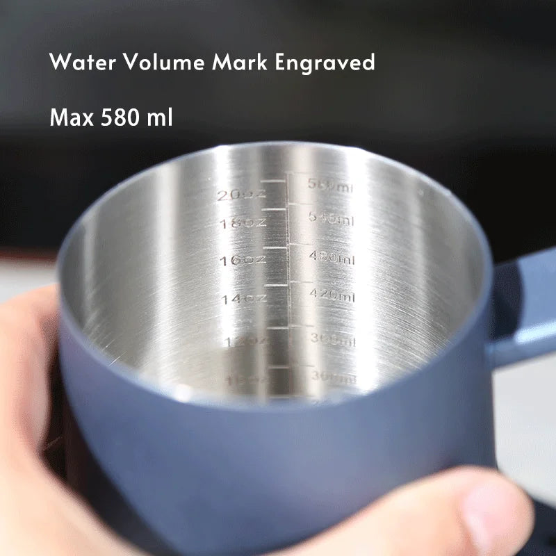 304 Stainless Steel 600ml Long Gooseneck Spout Barista Espresso Coffee Maker