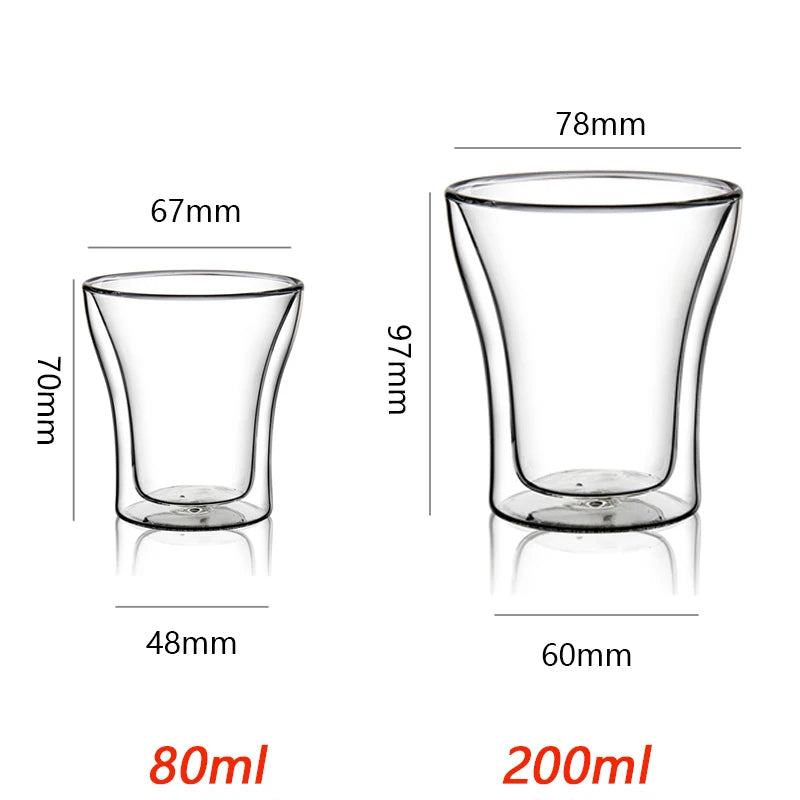 Double Wall Espresso Cups -80/200ml