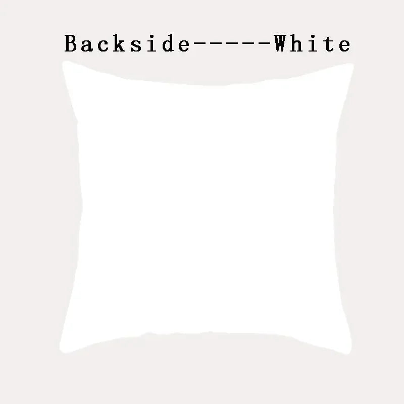 Black and White Brown Simple Landscape Pillowcase