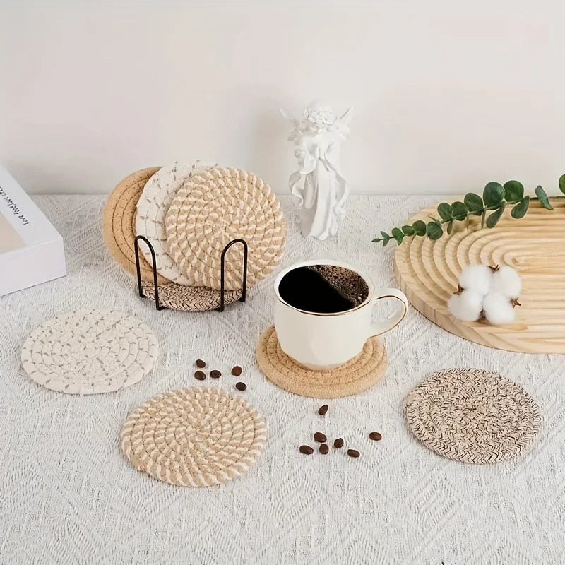 4pcs Absorbent Drink Coasters