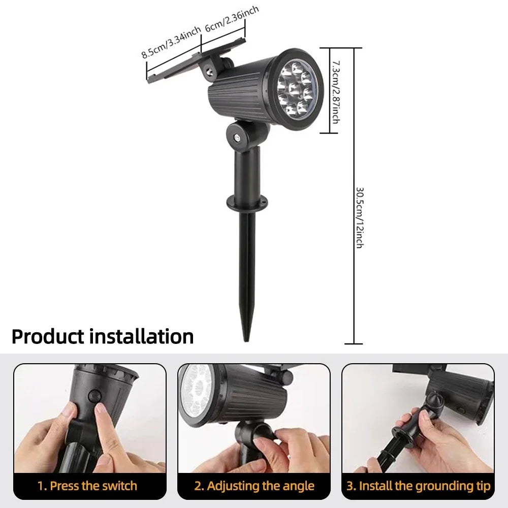 IP65 Waterproof Outdoor RGB Solar Landscape Lights