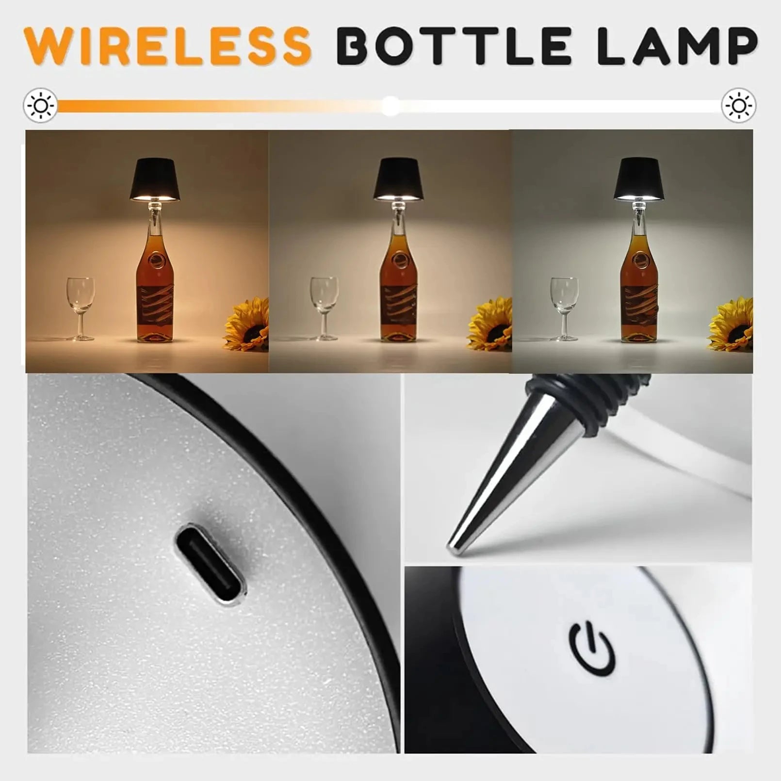 Wireless Wine Bottle Lamp