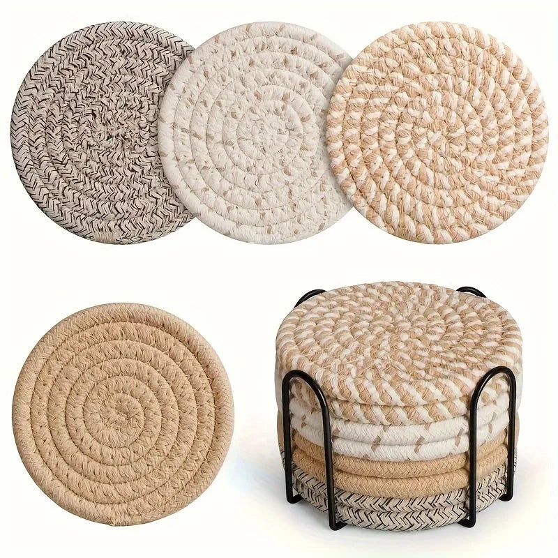 4pcs Absorbent Drink Coasters