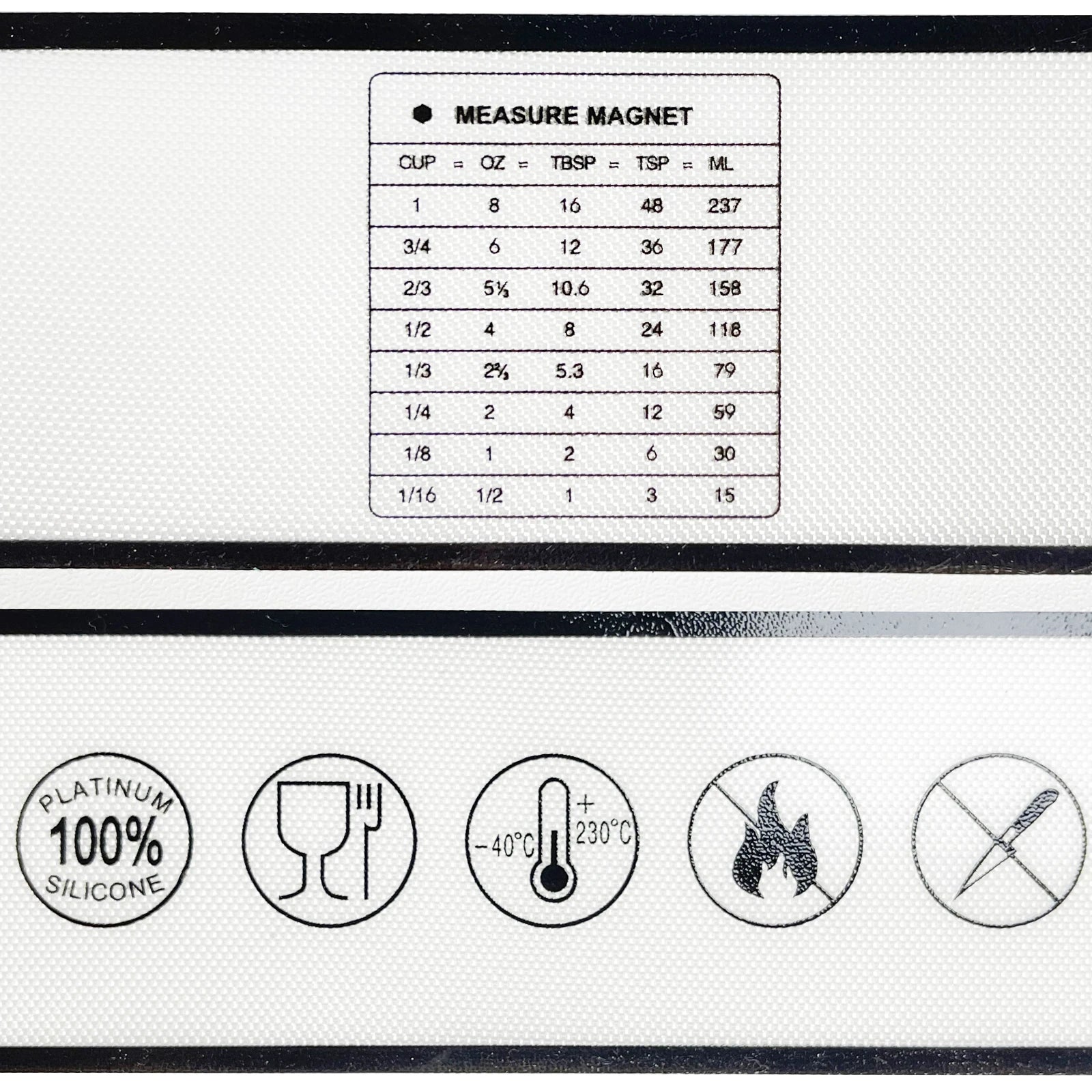 Reusable Baking Mat with Long Handles