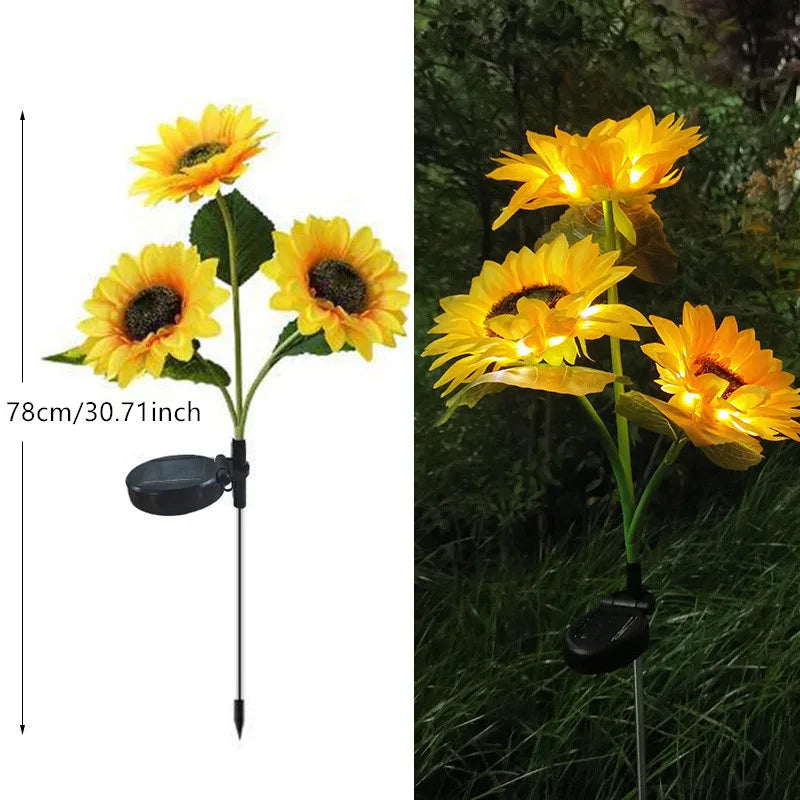 Solar Simulation Sunflower LED Lights