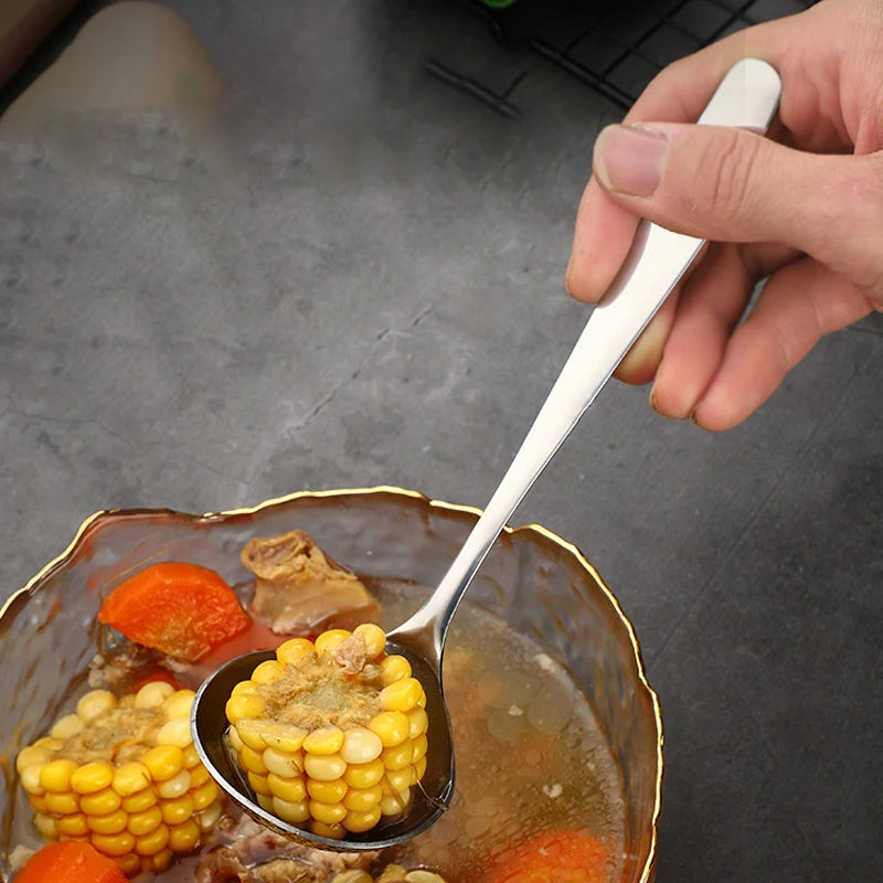 304 Stainless Steel Spoon with Thickened Handle