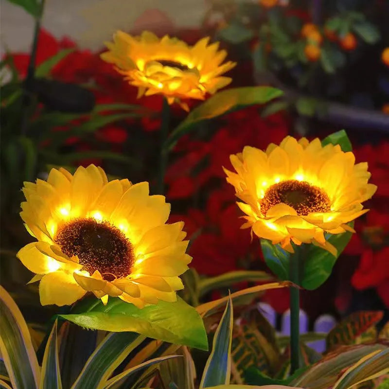 Solar Simulation Sunflower LED Lights