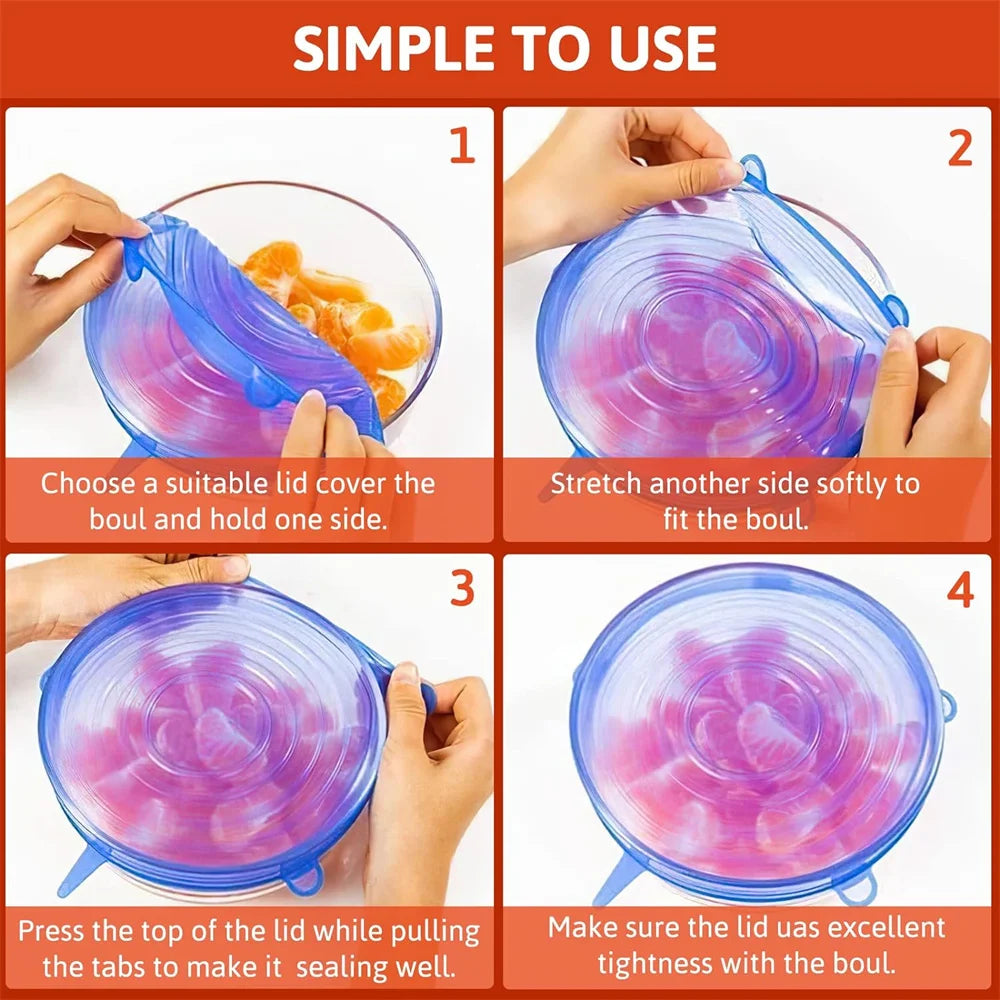 Food Grade Silicone Preservation Cover Reusable