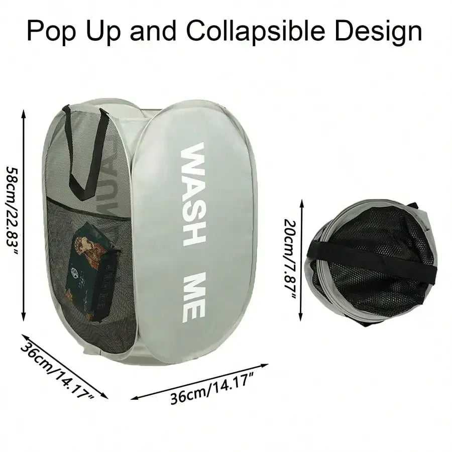Portable Mesh Pop Up Laundry Hamper