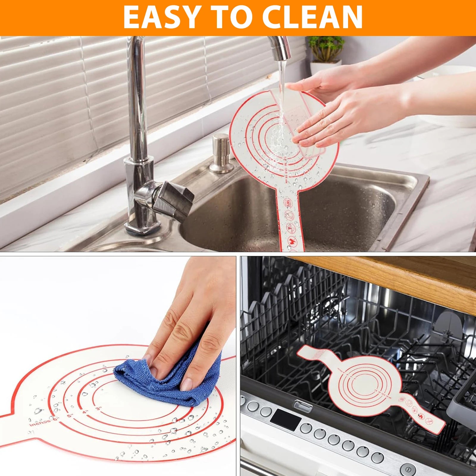 Reusable Baking Mat with Long Handles