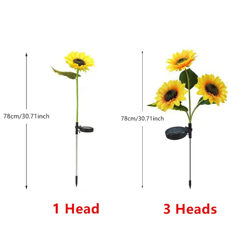 Solar Simulation Sunflower LED Lights