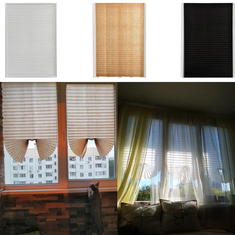 Simple Pleated Window Shades