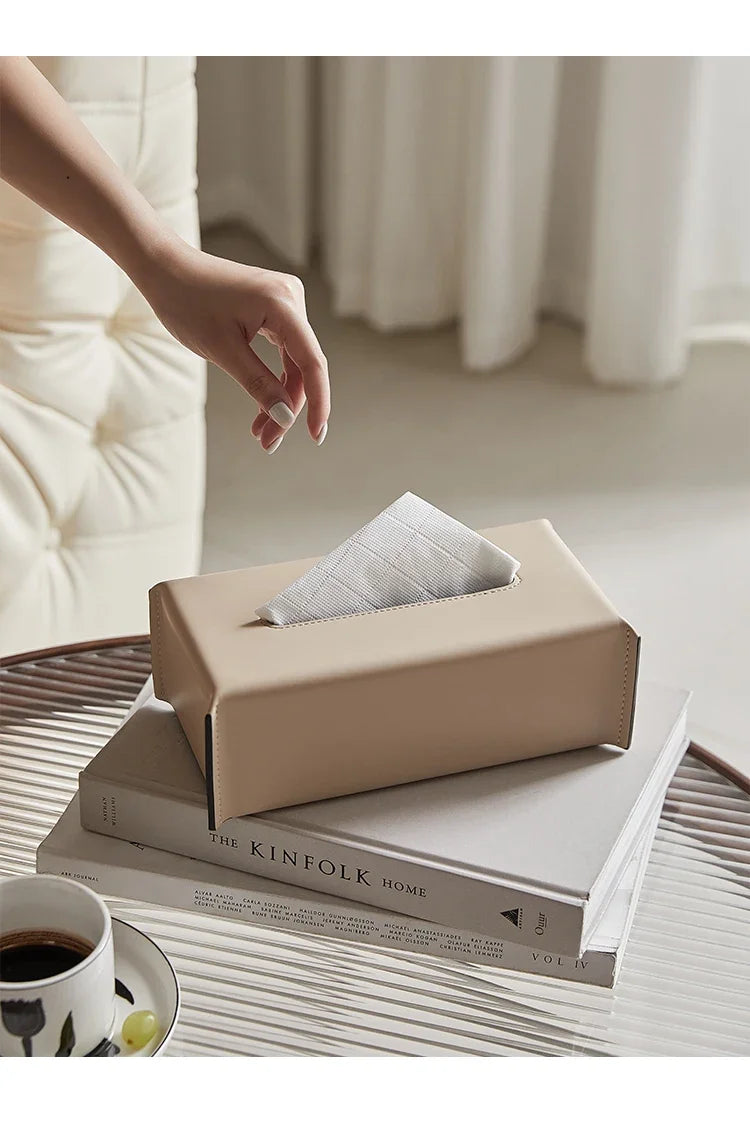 Leather Tissue Box