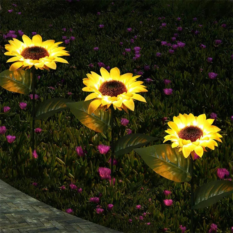 Solar Simulation Sunflower LED Lights