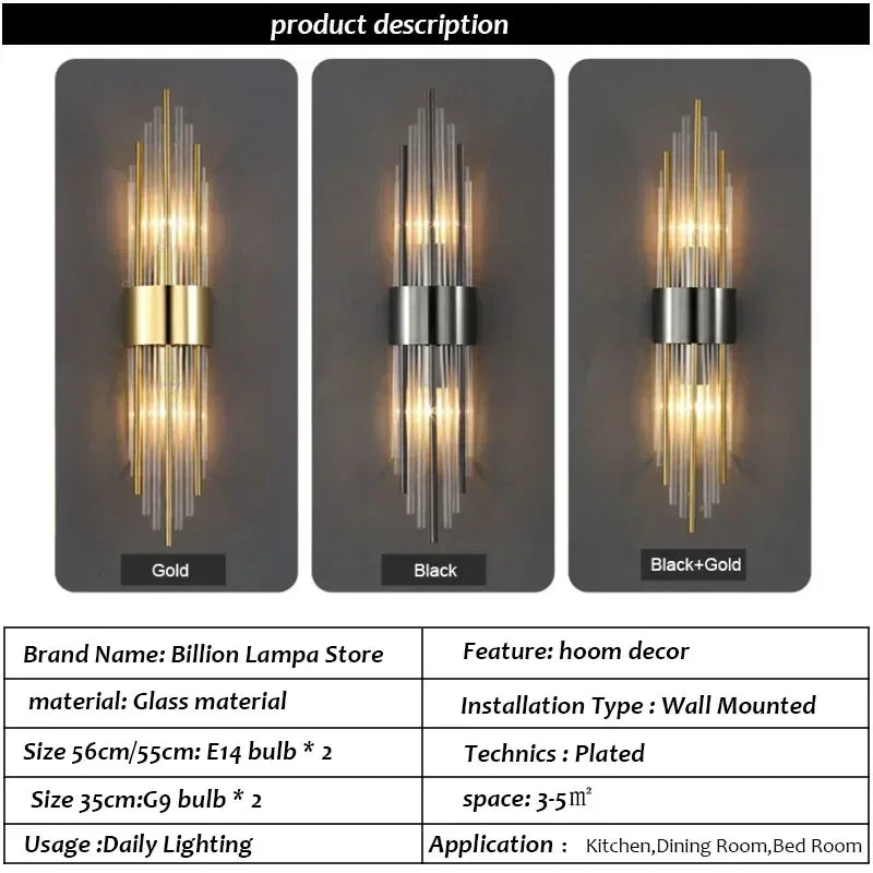 Luxury Modern Wall LED Lamp