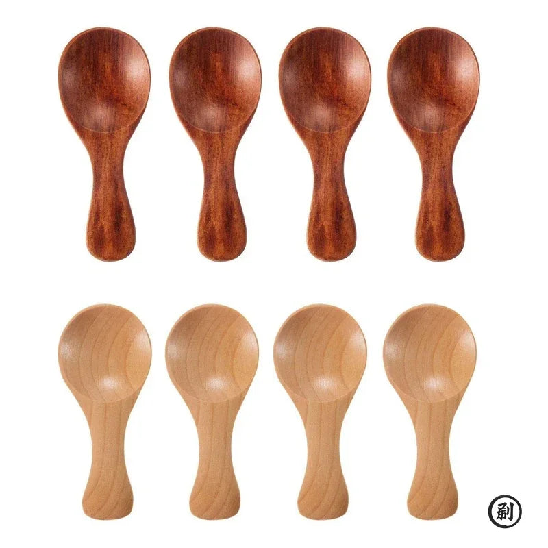 4Pcs Mini Wooden Spoons