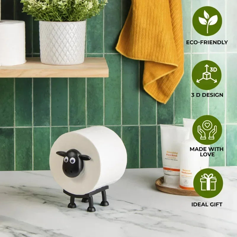Cute Sheep Dog Shape Toilet Tissue Rack