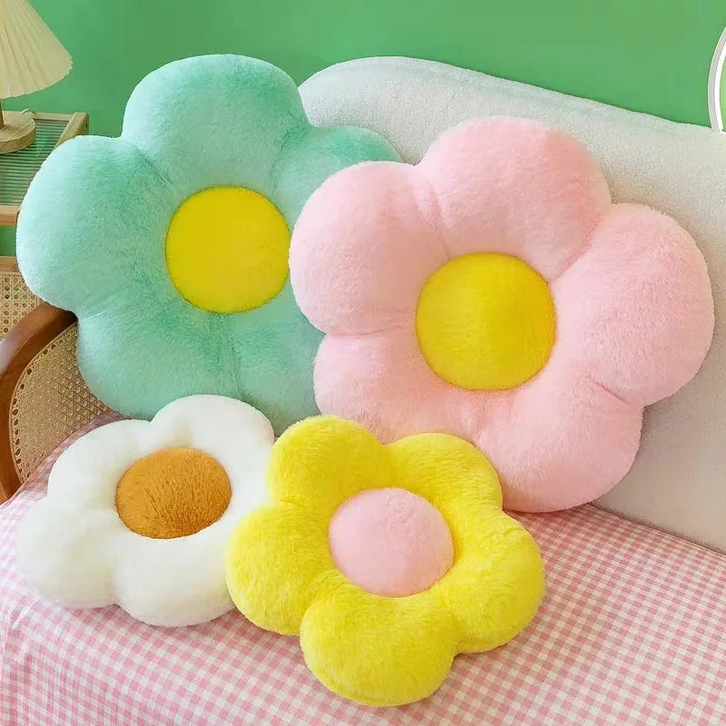 Flower Circular Shape Cushion