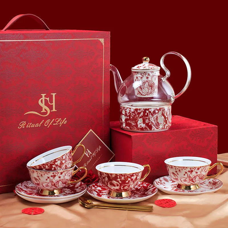 Bone China Coffee Cup & Saucer Set