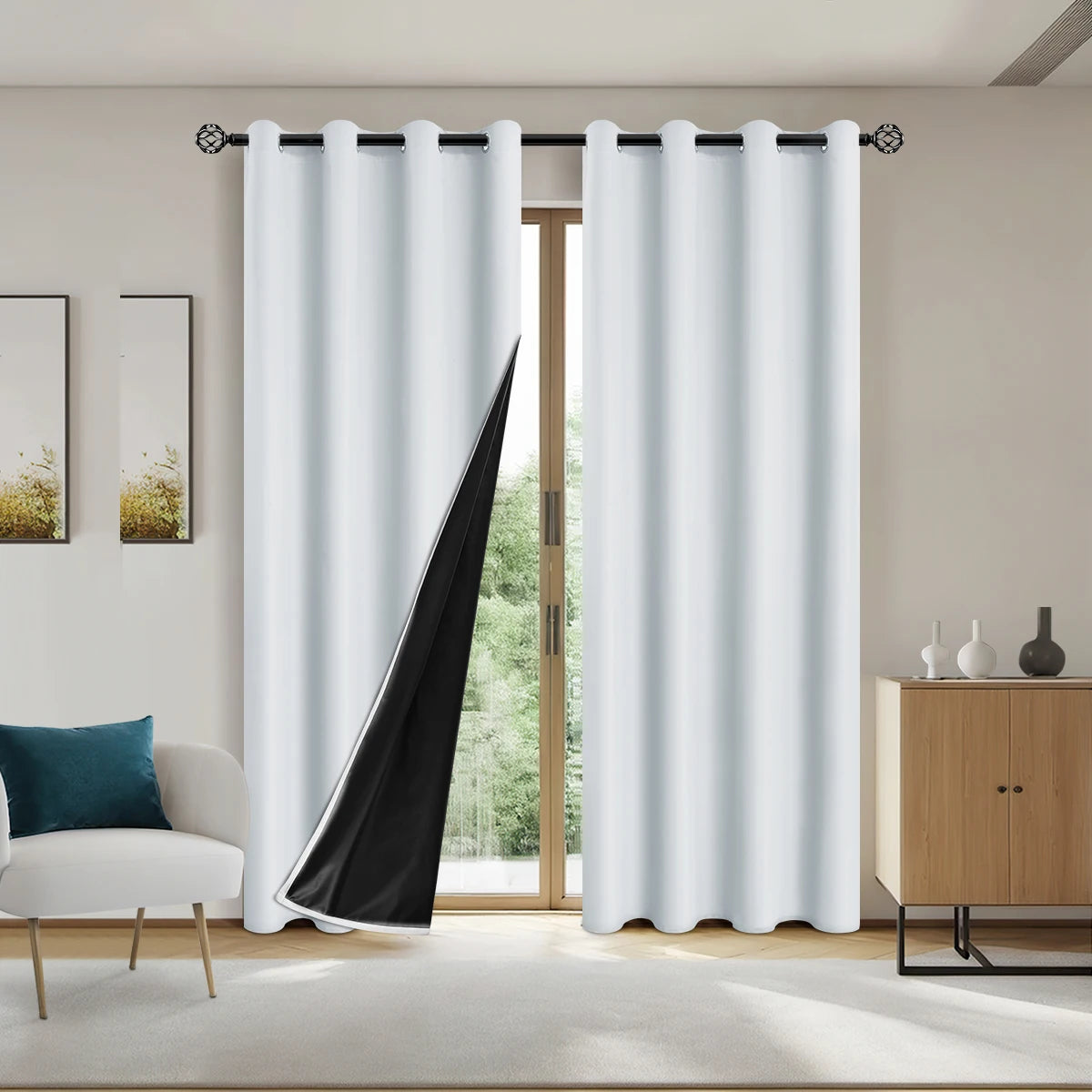 Full shading and sun protection 100% Blackout curtains