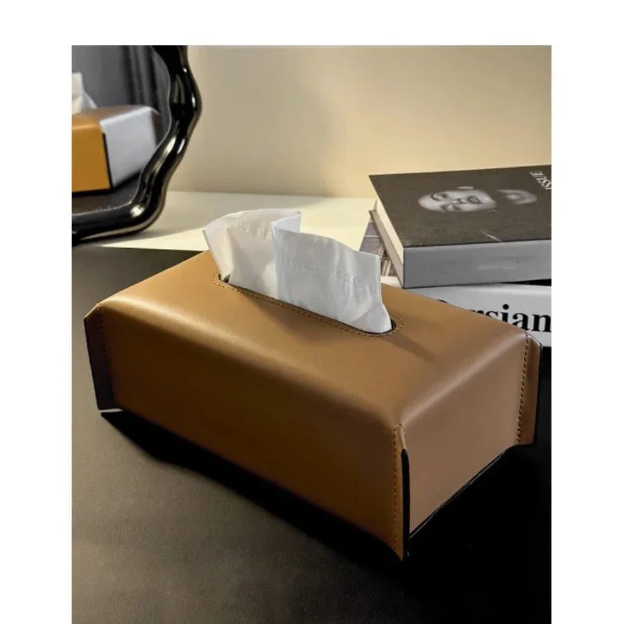 Leather Tissue Box