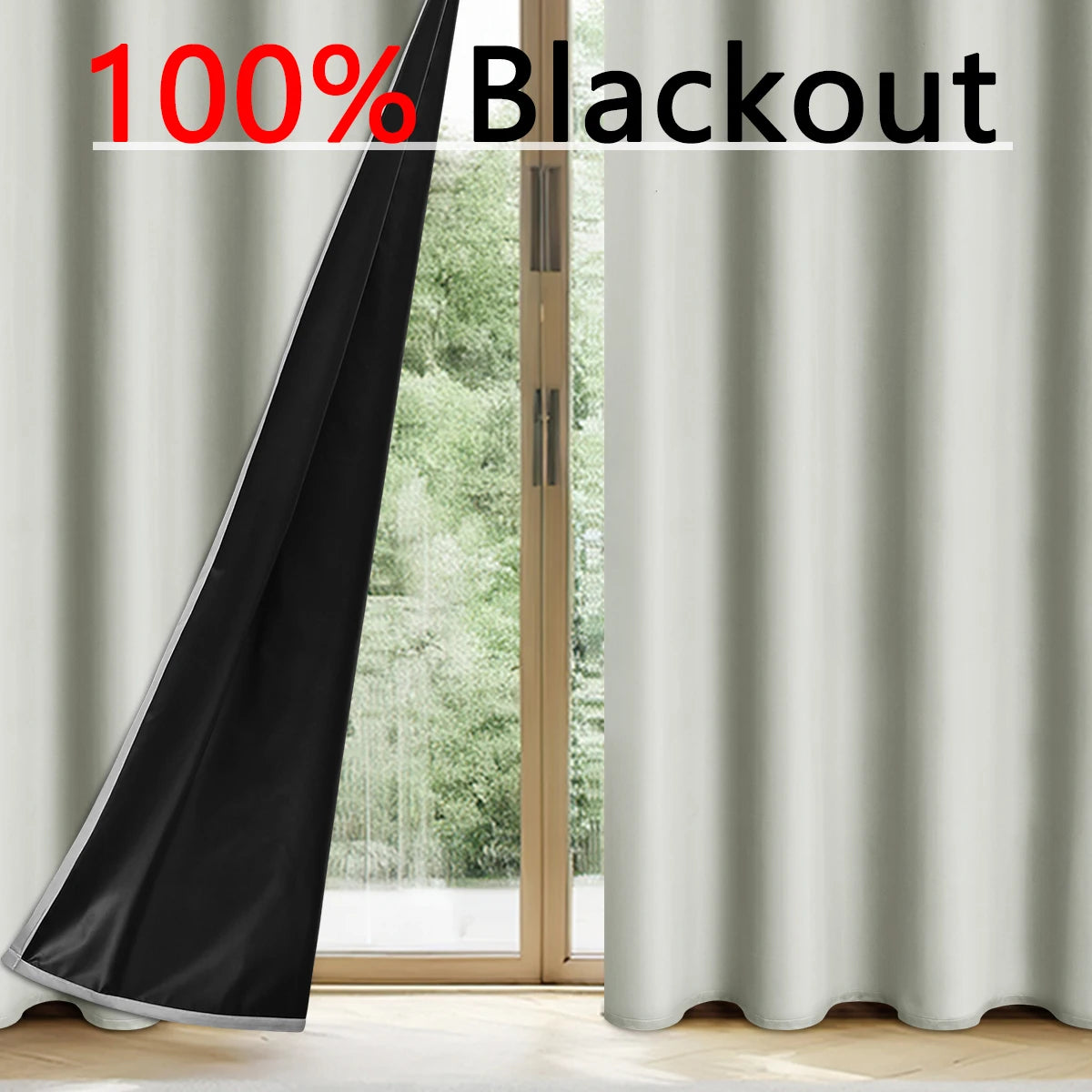 Full shading and sun protection 100% Blackout curtains