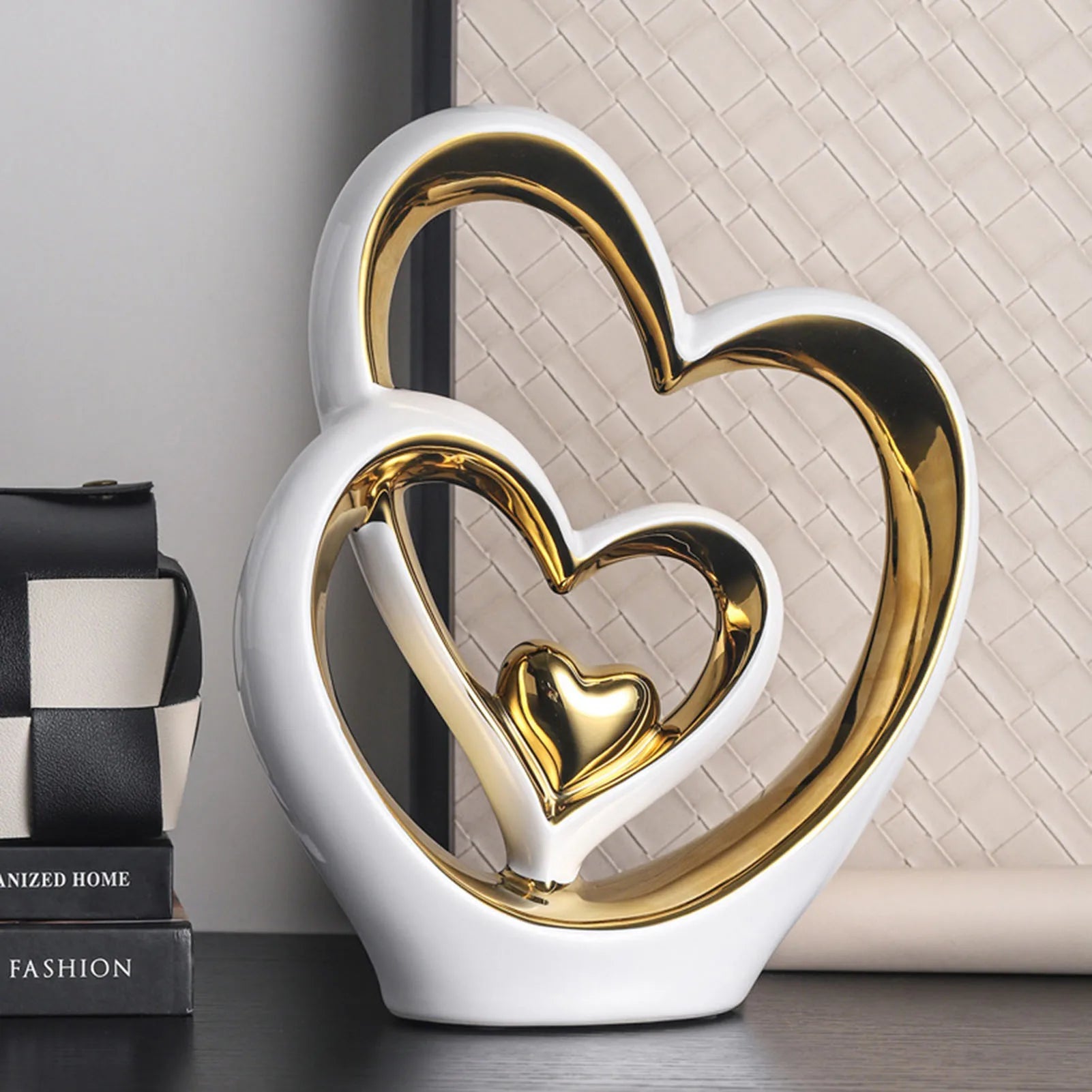 Ceramic Heart Statue