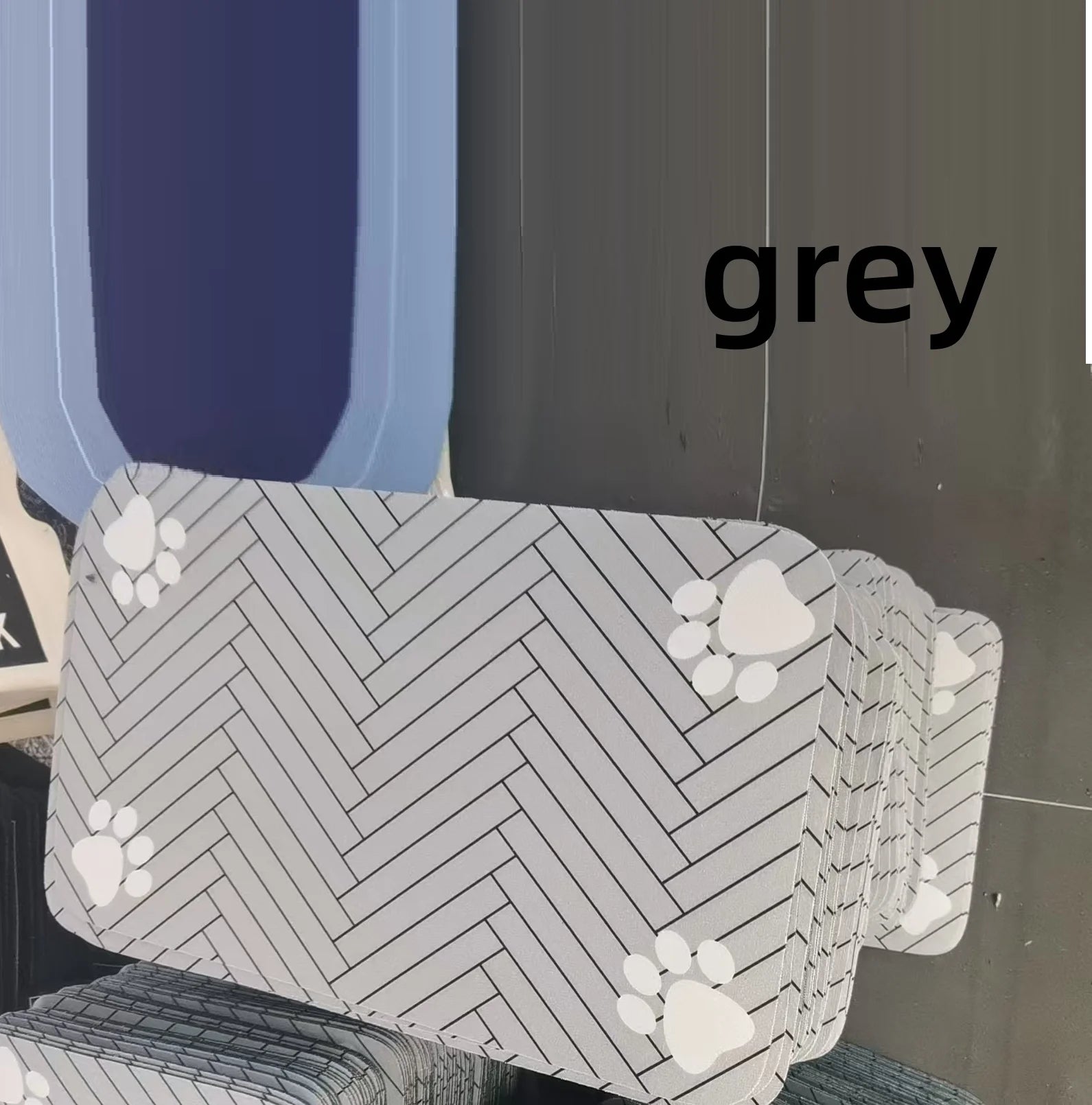 Waterproof Placemat for Pet Food & Water Bowls, Quick-Dry Rubber Backing