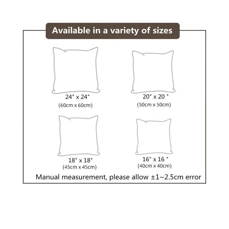 Black and White Brown Simple Landscape Pillowcase