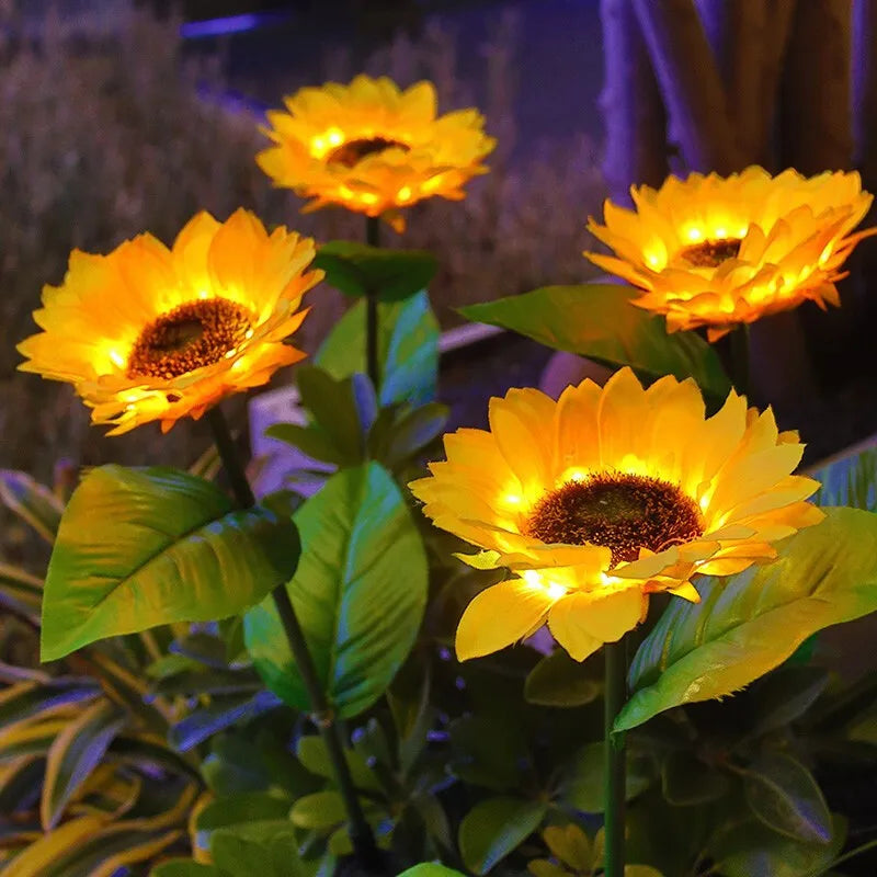 Solar Simulation Sunflower LED Lights