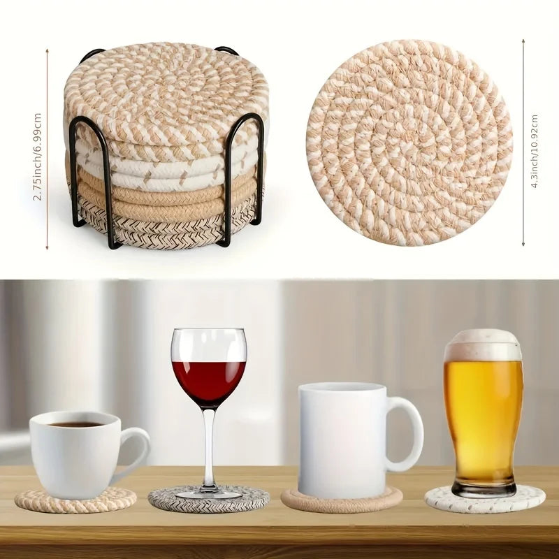 4pcs Absorbent Drink Coasters