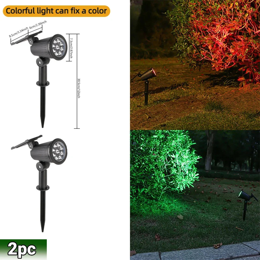 IP65 Waterproof Outdoor RGB Solar Landscape Lights