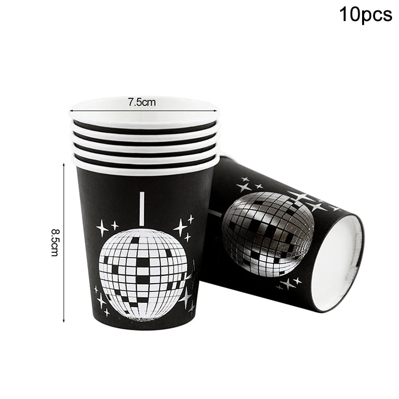 Disco Ball Theme Party Disposable Paper Tableware
