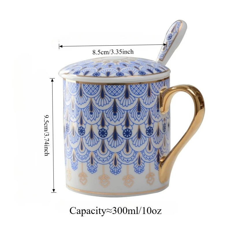 Luxury Couple's Mug Golden Edged