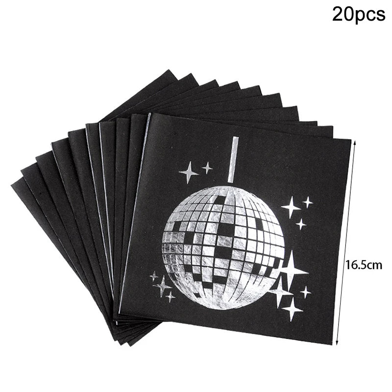 Disco Ball Theme Party Disposable Paper Tableware
