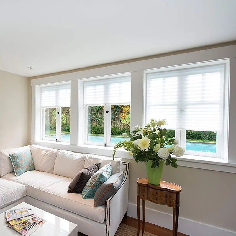 Simple Pleated Window Shades