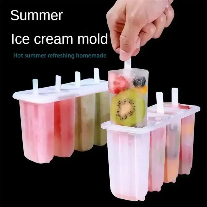 4-Link Old Popsicle Mold With Lid