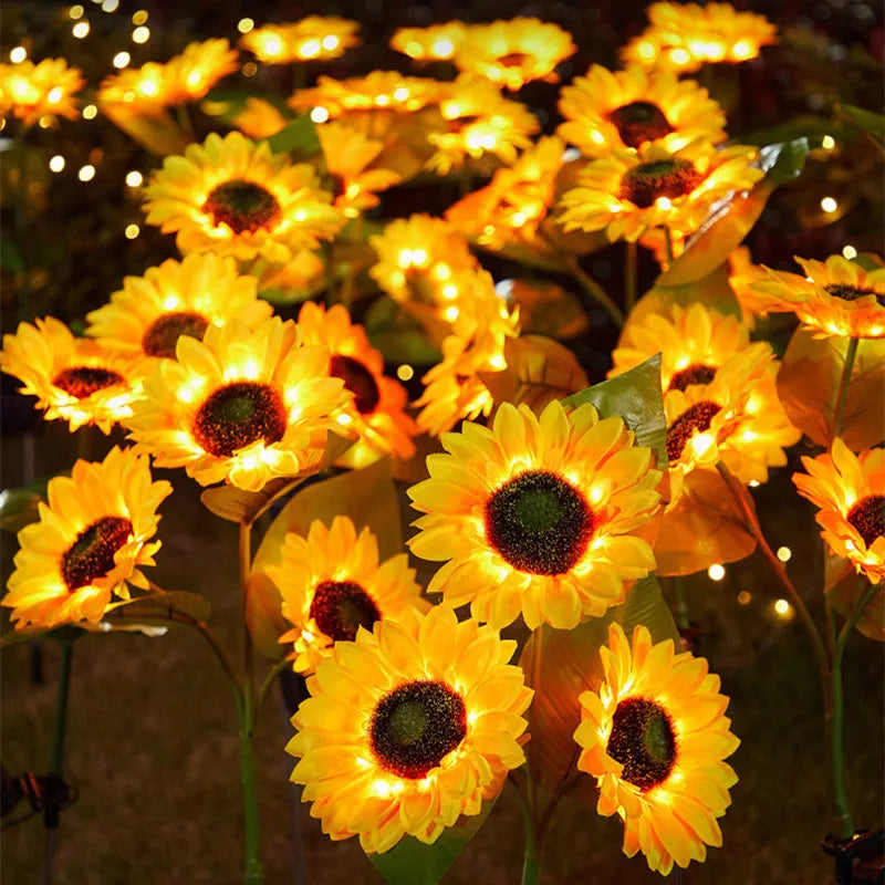 Solar Simulation Sunflower LED Lights