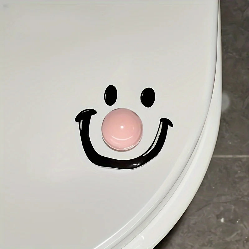 Contemporary Style Dopamine Smile Ball Toilet Lid Lifter