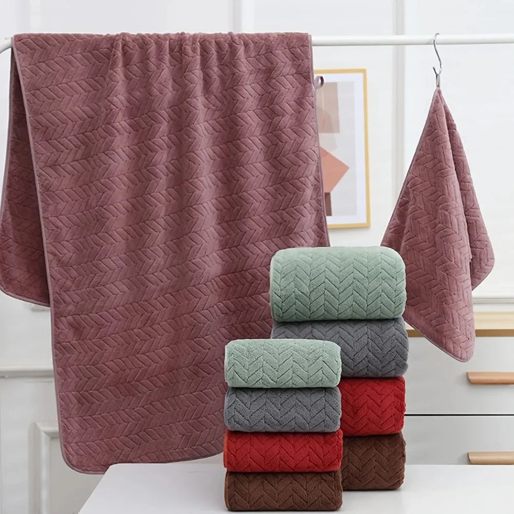 High quality thick coral velvet bath towels